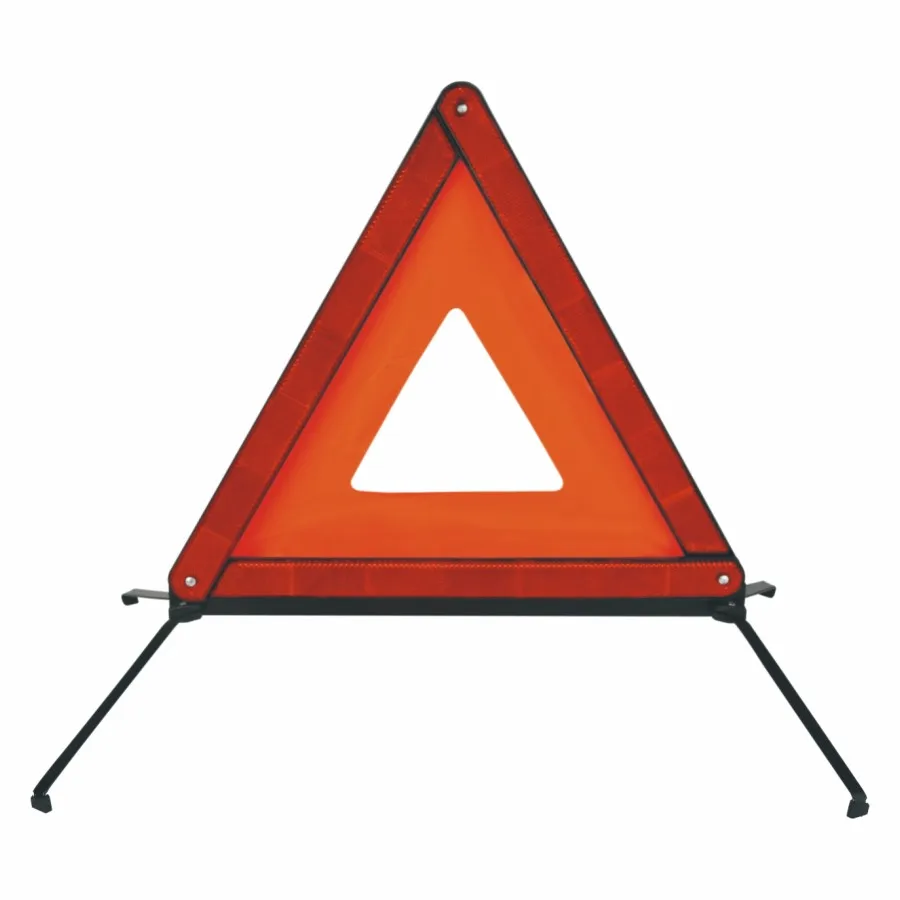 High Visibility Red Roadway Safety Car Emergency Sign Reflective Triangle Warning