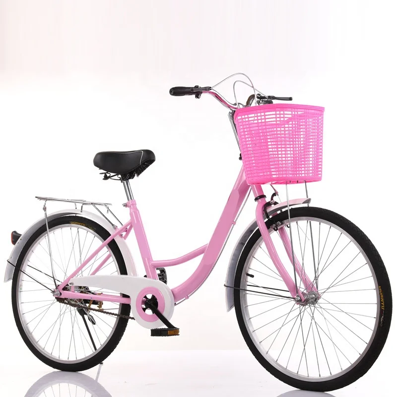 China Green Urban Tour Wheels Rental System Double Seats 26 Inch Variable Speed Cheap Bicycle City Bike Ladies