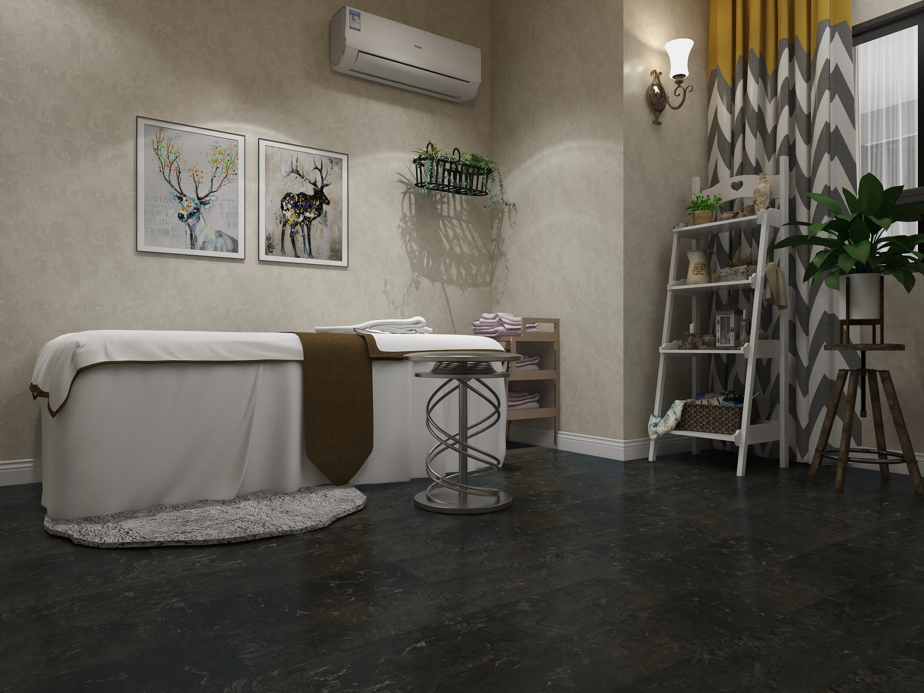 Manufacturers wholesale New Dls-009 Home Hotel Environment-friendly Non-slip 100% Virgin Spc Light Floor