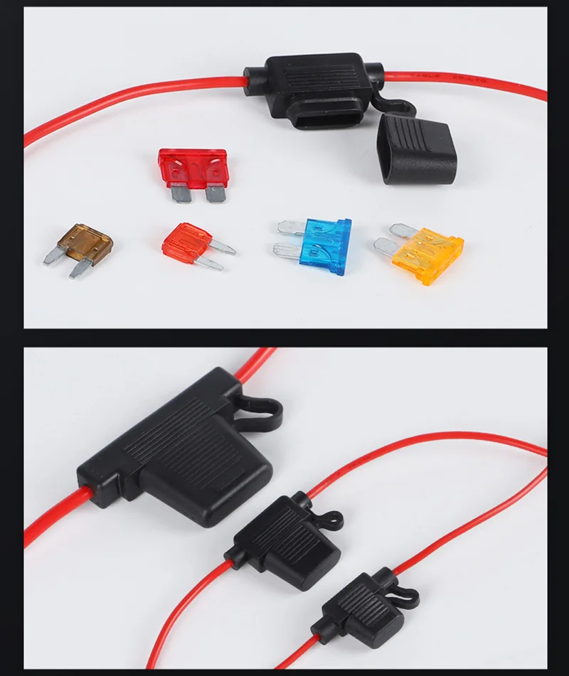 10A 20A 30A plug-in car fuse holder waterproof car fuse holder car modified fuse holder