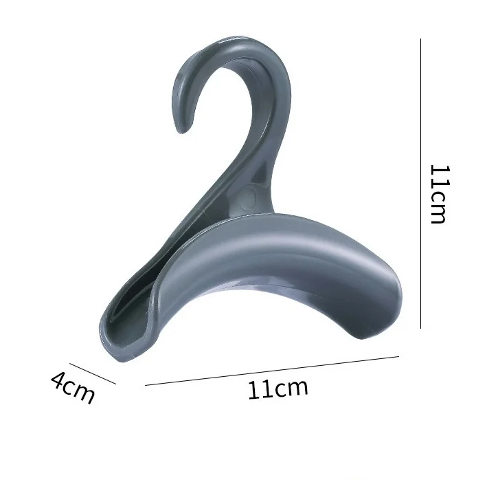Custom sturdy white plastic bag hangers hook hanging hanger for display handbag holder purse organizer