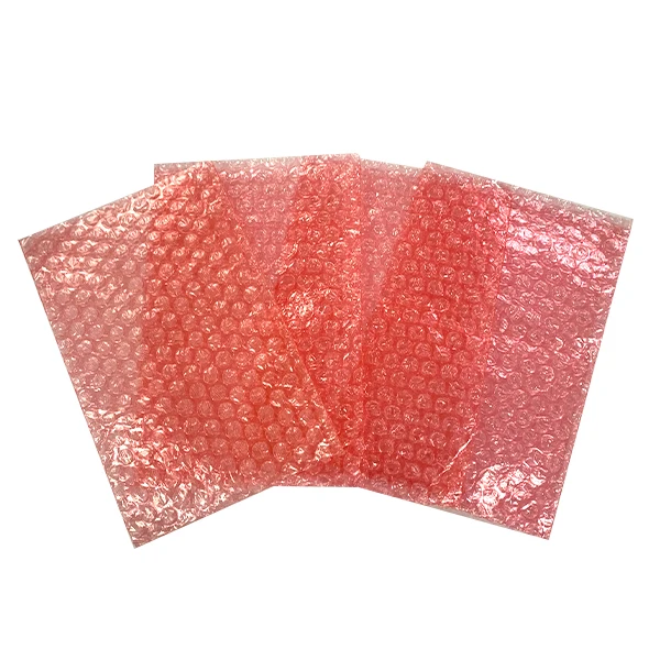 Wholesale ESD Packaging Anti Static Bubble Bags Inflatable Bubble Bag with Adhesive Tape