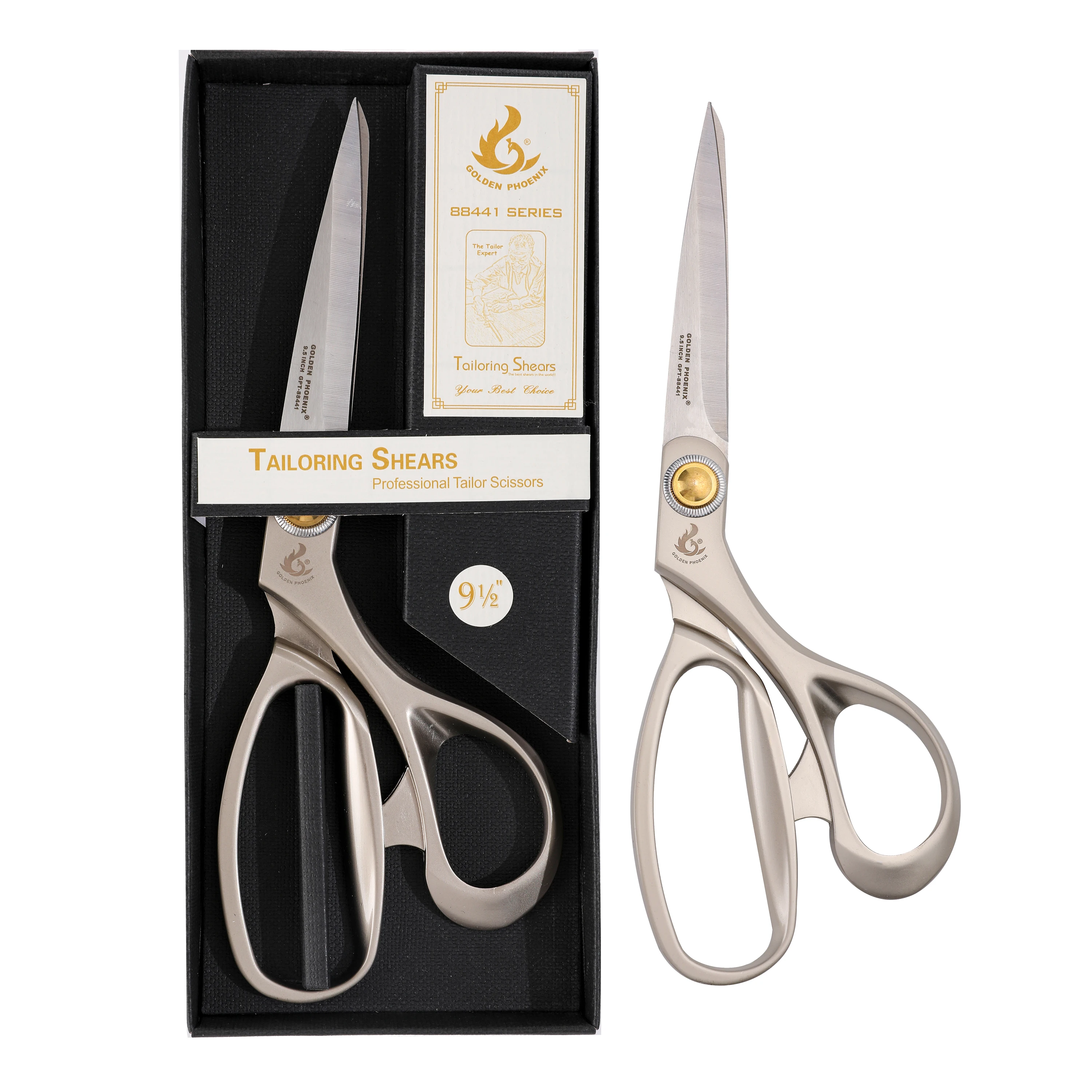 Лидер продаж, ножницы для резки ткани из нержавеющей стали с полностью металлической ручкой для шитья, ножницы для пошива одежды, для домашнего офиса, фабрики