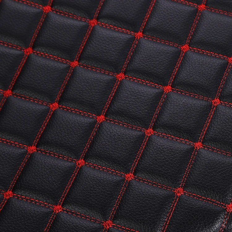 2021 Quality Guaranteed Diamond Stitching Synthetic Leather Embroidery Quilted Synthetic Leather