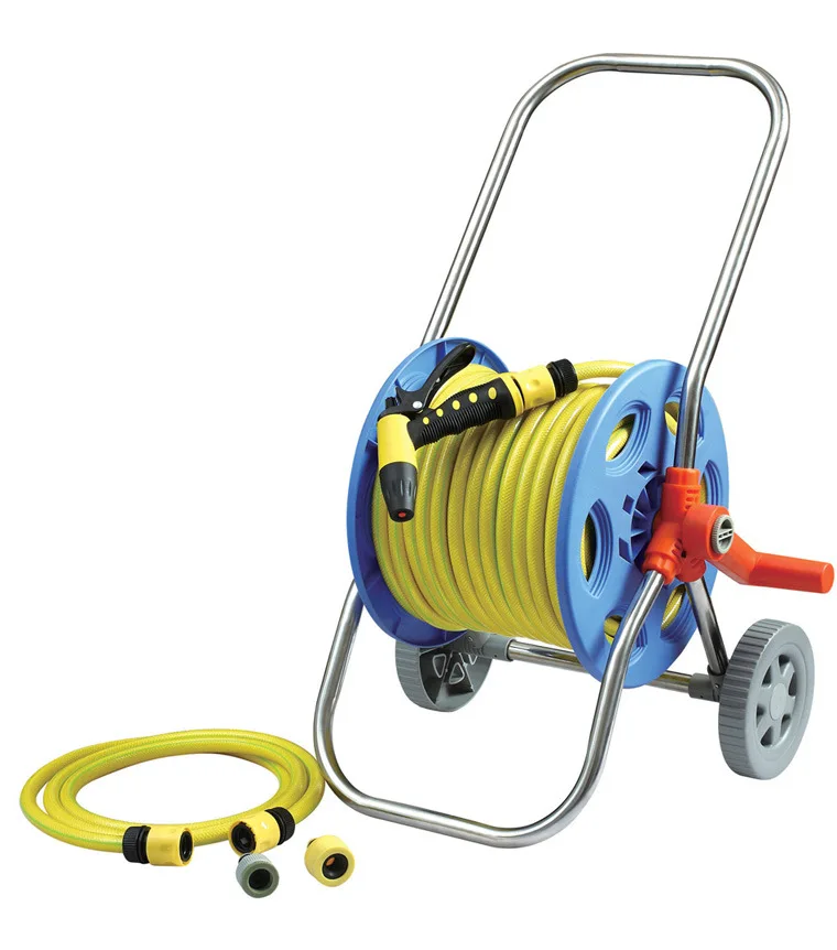 
Garden tool flower watering car washing tool and Garden Hose Pipe Reel Set with 30M 1/2 inch Hose or 50M 1/2 inch Hose 