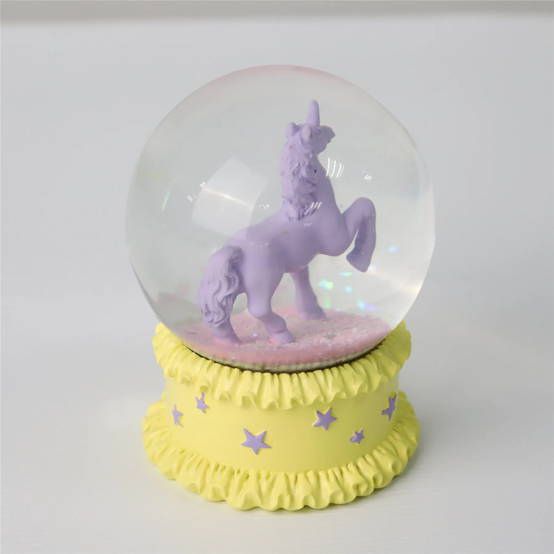 Redeco Customizable Snow Globe Glass Diy Snow Globe Ornament Resin Crafts For Gifts Home Decorations