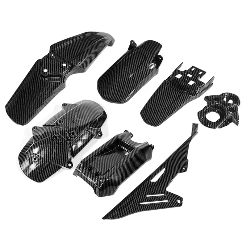 For Sur ron Parts Surron Carbon Fiber Fender Inner Front Rear Mudguard Battery Compartment Cover Chain Dirt Bike Off-Road