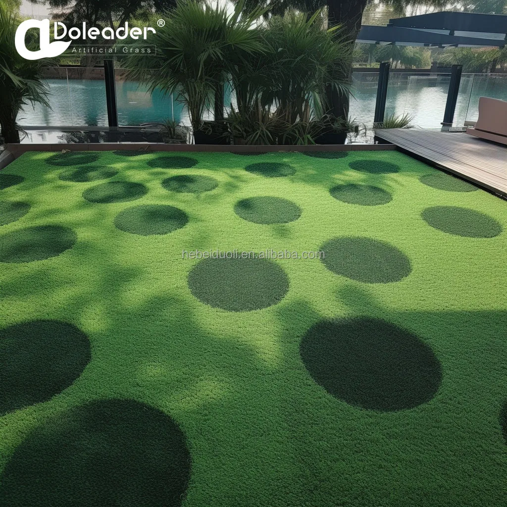 Popular Pattern Garden Style Outdoor Carpet Print Rectangle Patchwork Custom-made Material Adult Country Style Medium Pile PP+PE