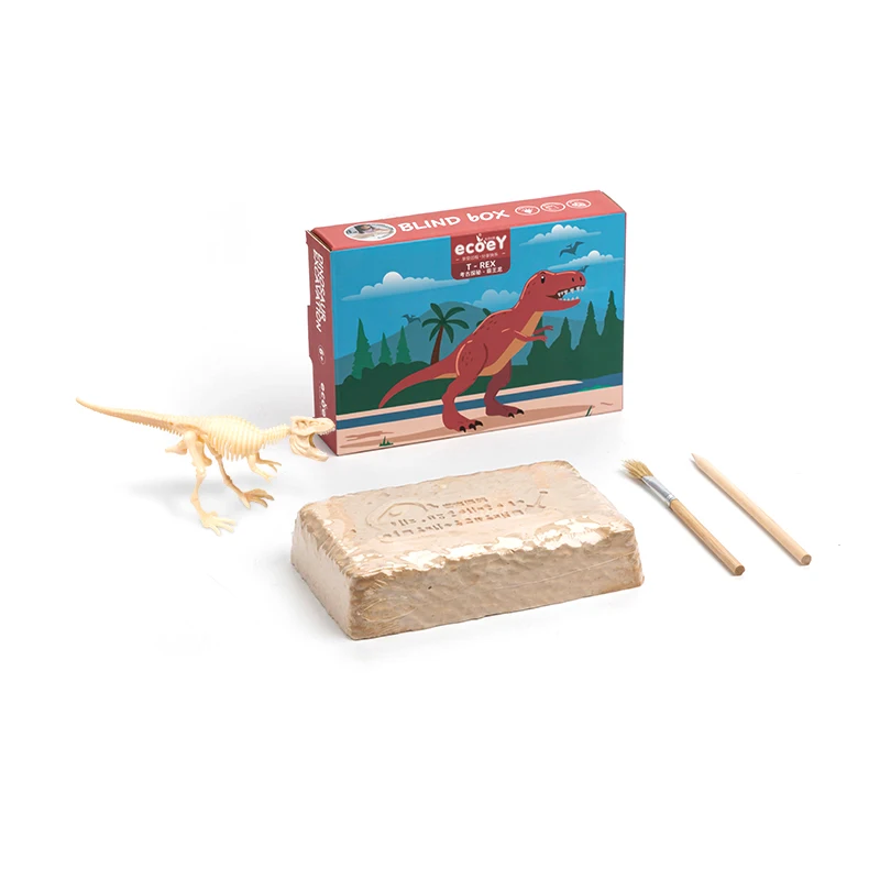 2023 Wholesale Educational Toys Dino Fossil Digging Kit  Dinosaur Skeleton Bone Excavation Kit