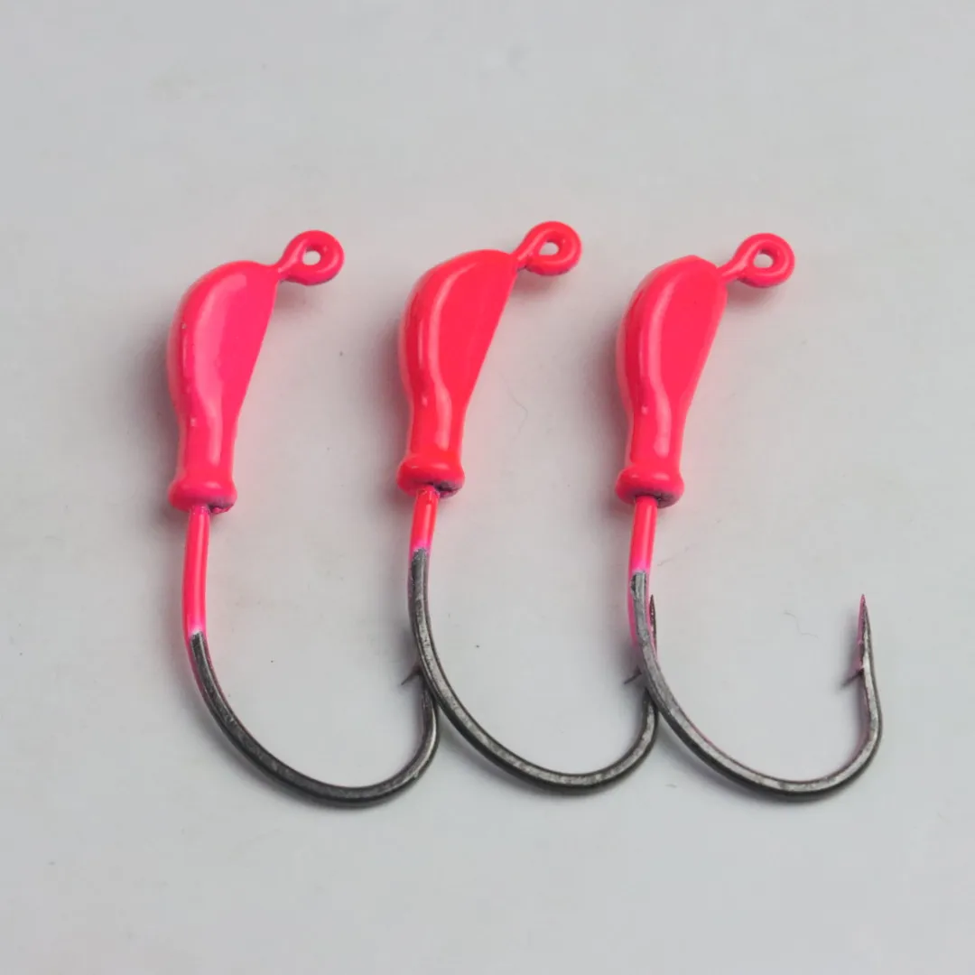 Banana Jig Heads 1/2oz 1/4oz 3/8oz 1/8oz Size Light Tackle Jighead  Hot Pink 2/0 High - Fishing Bait for Salt Or Freshwater
