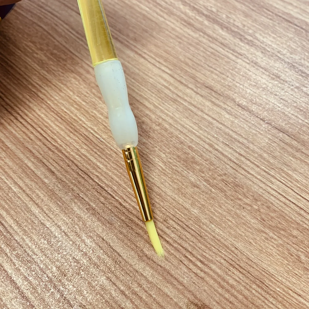 Нескользящая силиконовая ручка-держатель, цветная Радужная цветная Акварельная кисть, Детская кисть для масляной живописи