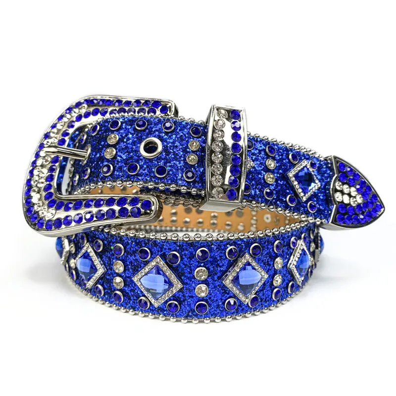 Rhinestone Belt for Women and Men Teenage Waistband Belts 2021 New Fashion Buckle Belts Boys