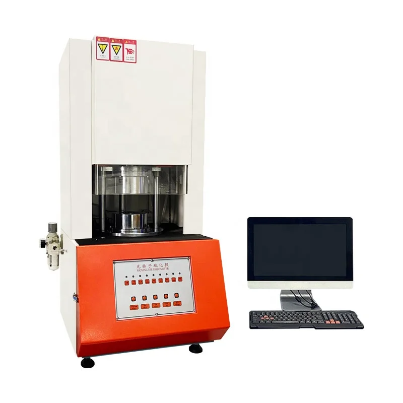 Computer Servo Plastic Torque Vulcanized Rotorless Rubber Industrial Lab No Rotor Moving Die Rheometer