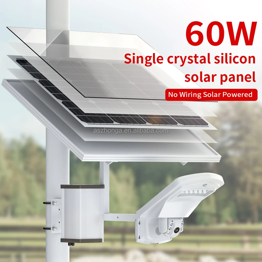 3G 4G SIM Card HD 2MP 5X ZOOM Security IP Camera Floodlight Outdoor PTZ CCTV Surveillance Cam 60W 30AH Battery Solar Panel CamHi
