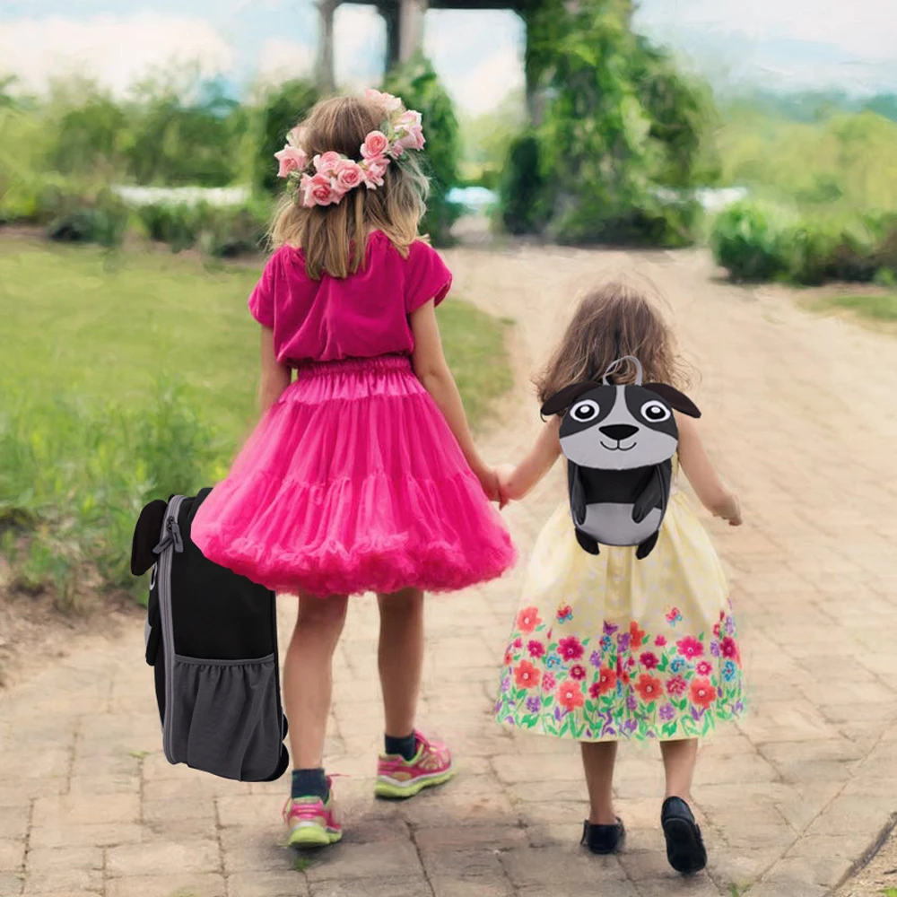 2Pc Kid Luggage  Carry On Luggage Set  Dog Animal children backpack Bag