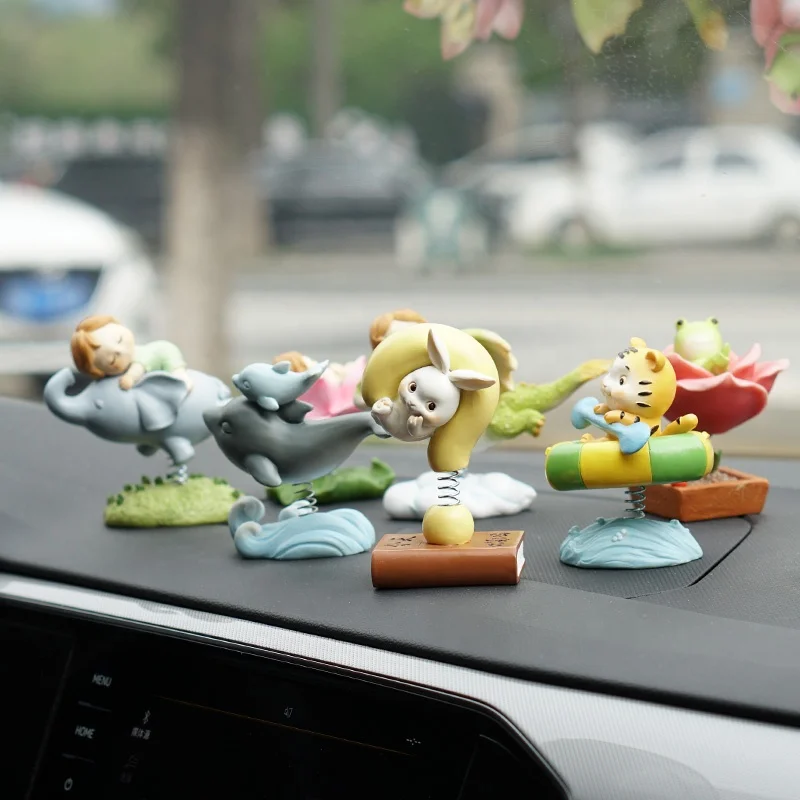 Z17170A Car interior accessories dragon figurine,  car mounted cute small 0animal decorations dinosaur resin statue
