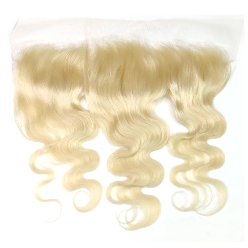 Wholesale 13A 613 blonde human virgin hair HD lace closure front, 613 13x4  lace frontal