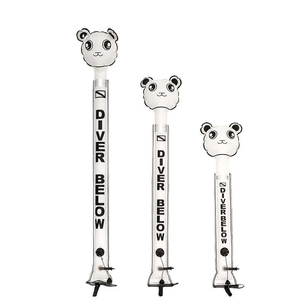 China Factory Supply High Visible Panda Shape Inflatable Diving SMB Surface Marker Buoy