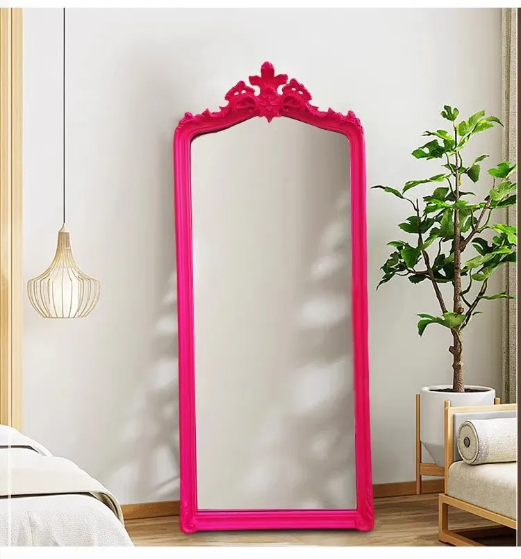 Large Size Vintage Antique Wall Mirror Frame French Floor Mirror Dressing Mirror