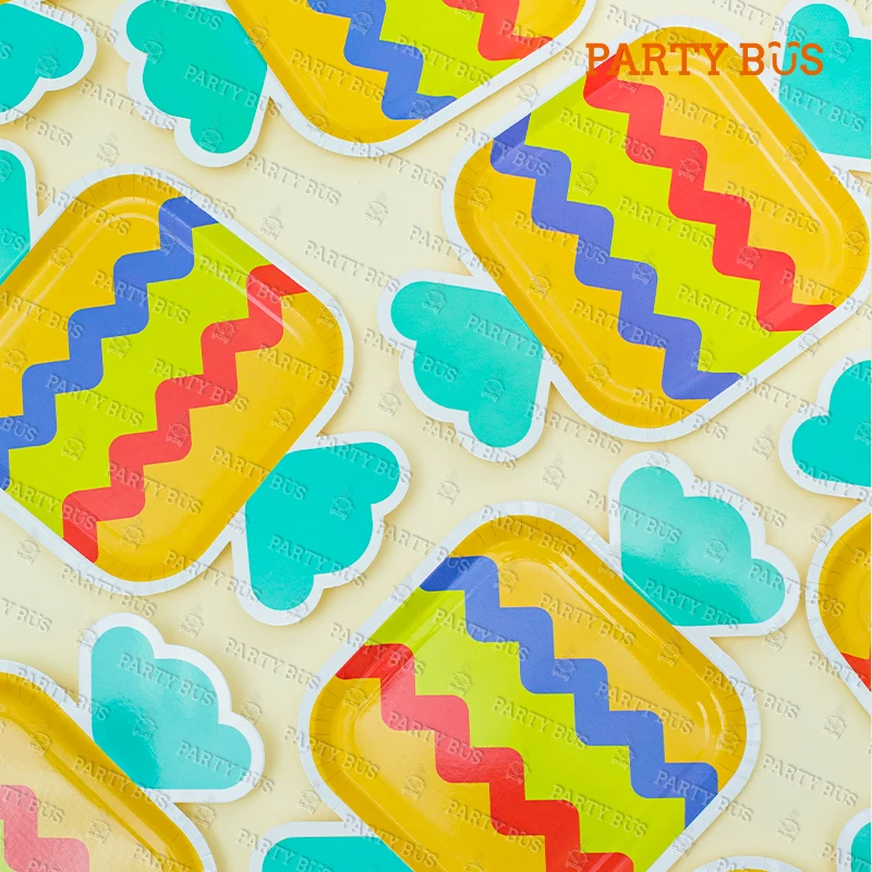 Partybus Machine Making Colorful Candy Shape 9 Inch Biodegradable  Disposable Party Paper Plates