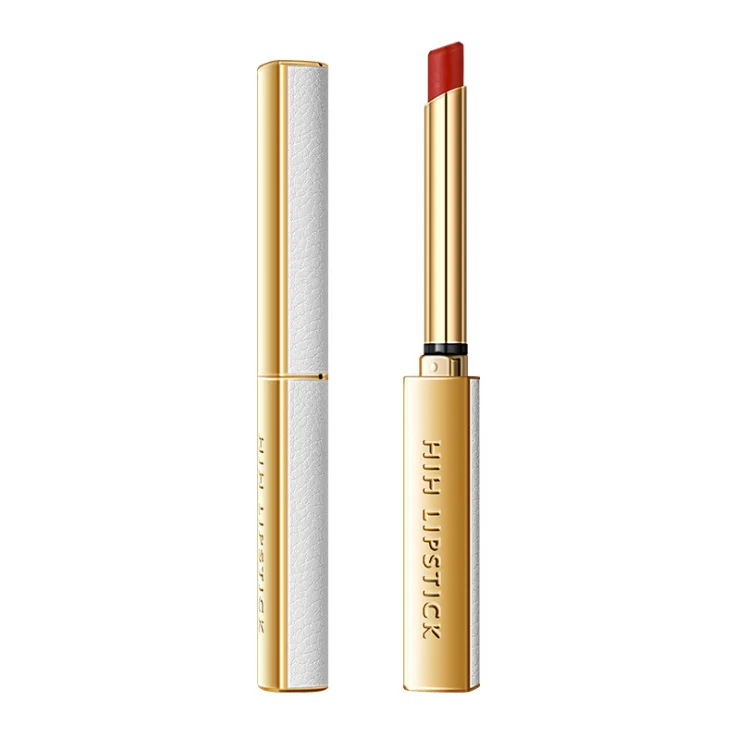 
HIH, бархатная помада с красными губами, отличная бархатная помада, струящаяся Золотая трубка для тела, чистая белая кожа 