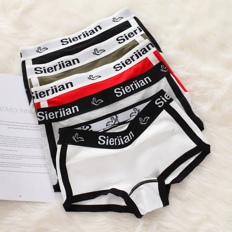 Fashion Sports Boxers Panties for Women Spandex/Cotton Boyshort Plain Dyed Everyday Women panties