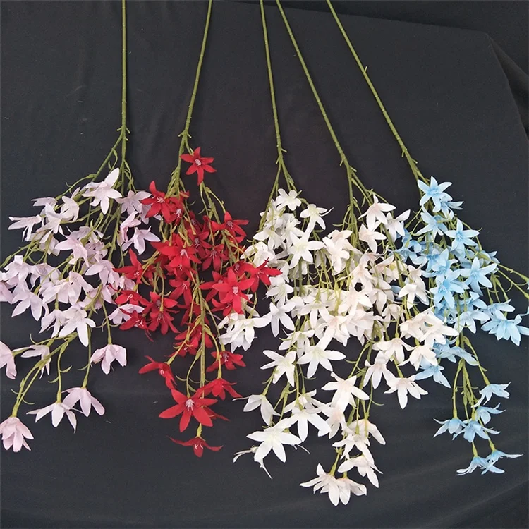 Z1475 Fast Delivery Yellow Artificial Oncidium Orchid Plant Flowers