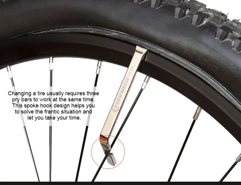 Bicycle Tire Tyre Lever mountain bike stainless steel tire pry bar disassembly tool