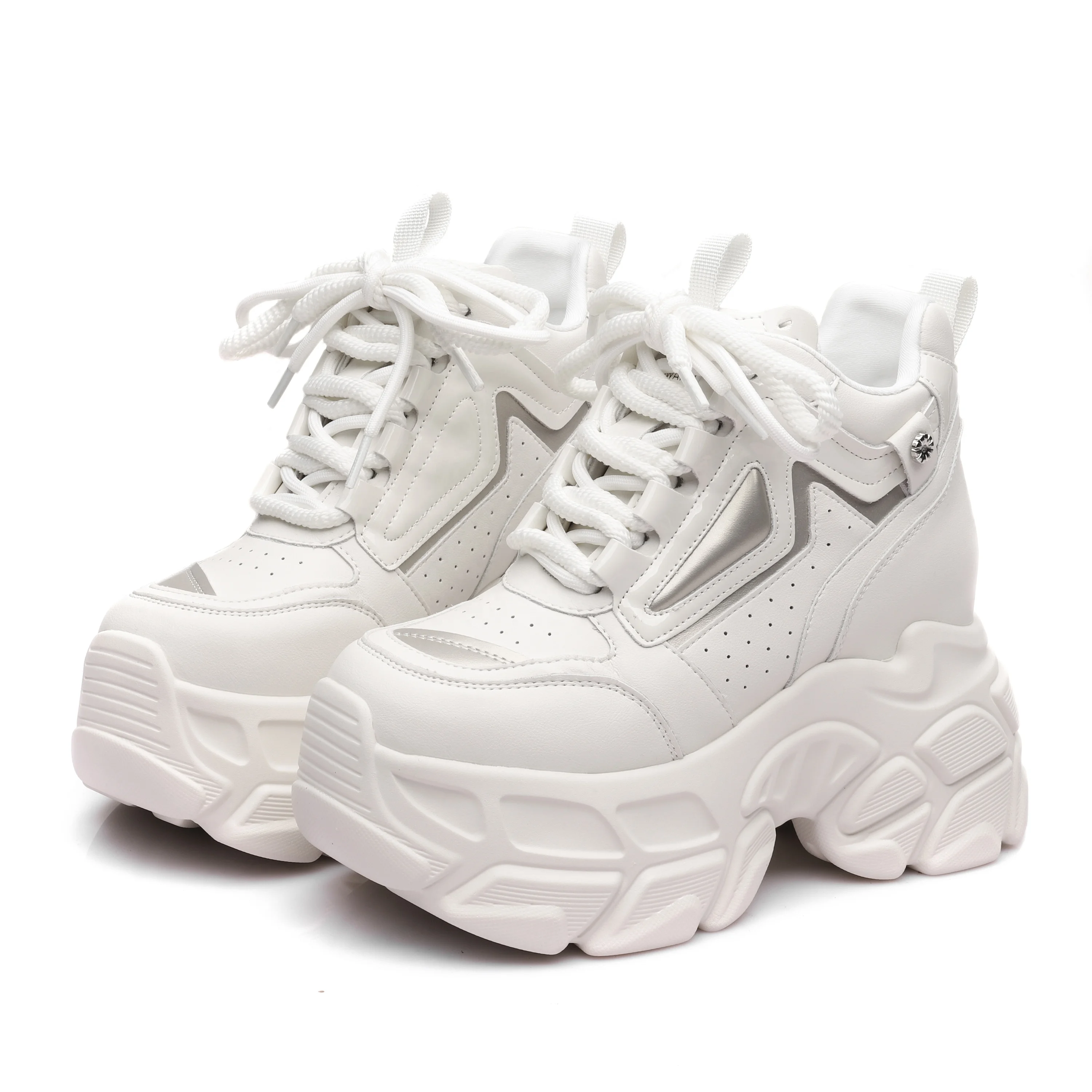 Shoes Women Sneakers Top Quality Laced-up Ankle High Sneakers Women Shoes Top Quality