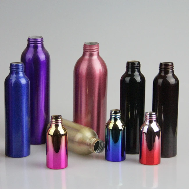 0ml 100ml 200ml 250ml 500ml 1000ml 1250ml Matte Anti-theft Screw Cover Separate Bottling Aluminum Bottles For Essential Oils