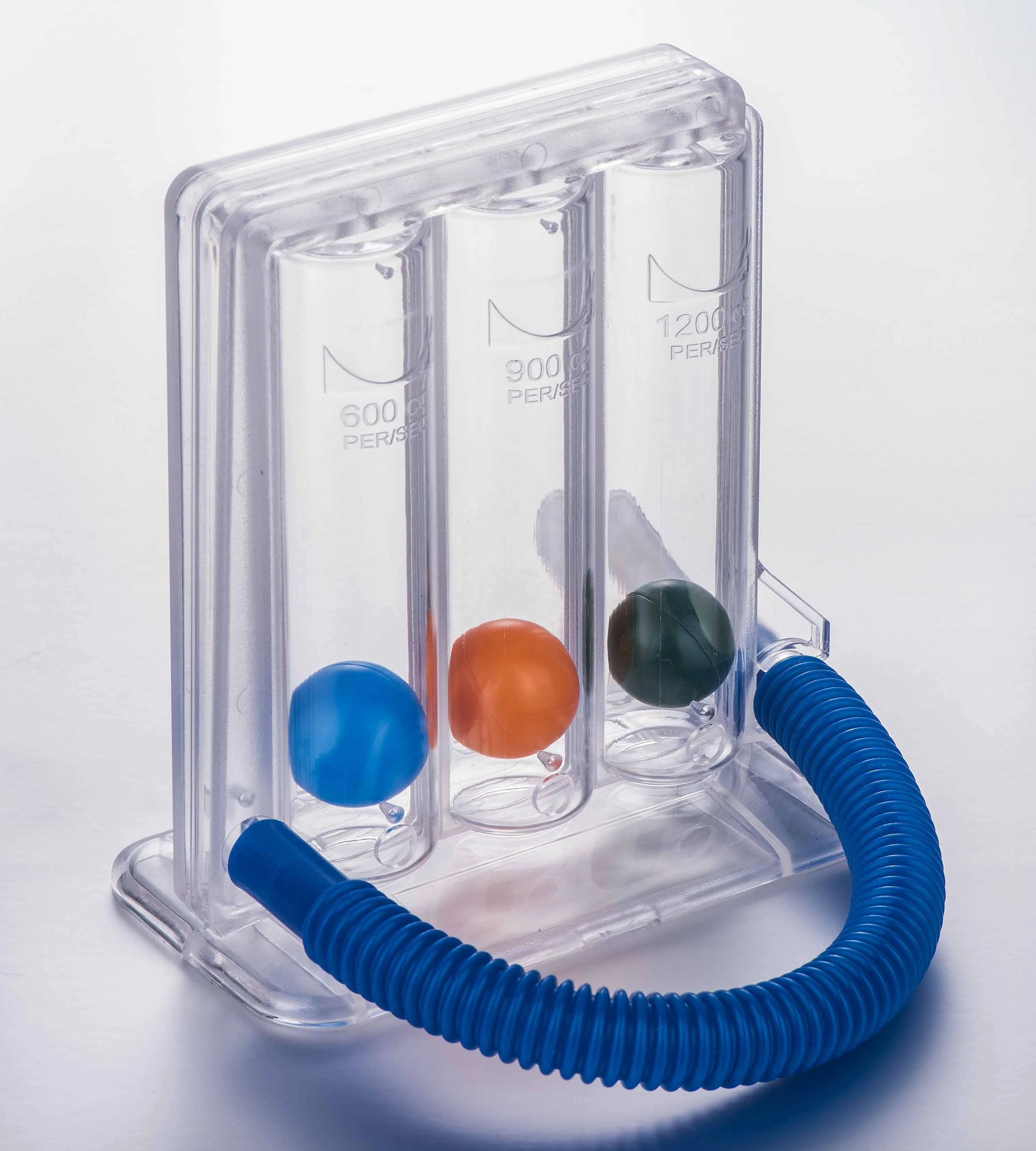 Portable medical device 3 ball respiratory Incentive lung spirometer exerciser for lung exercising