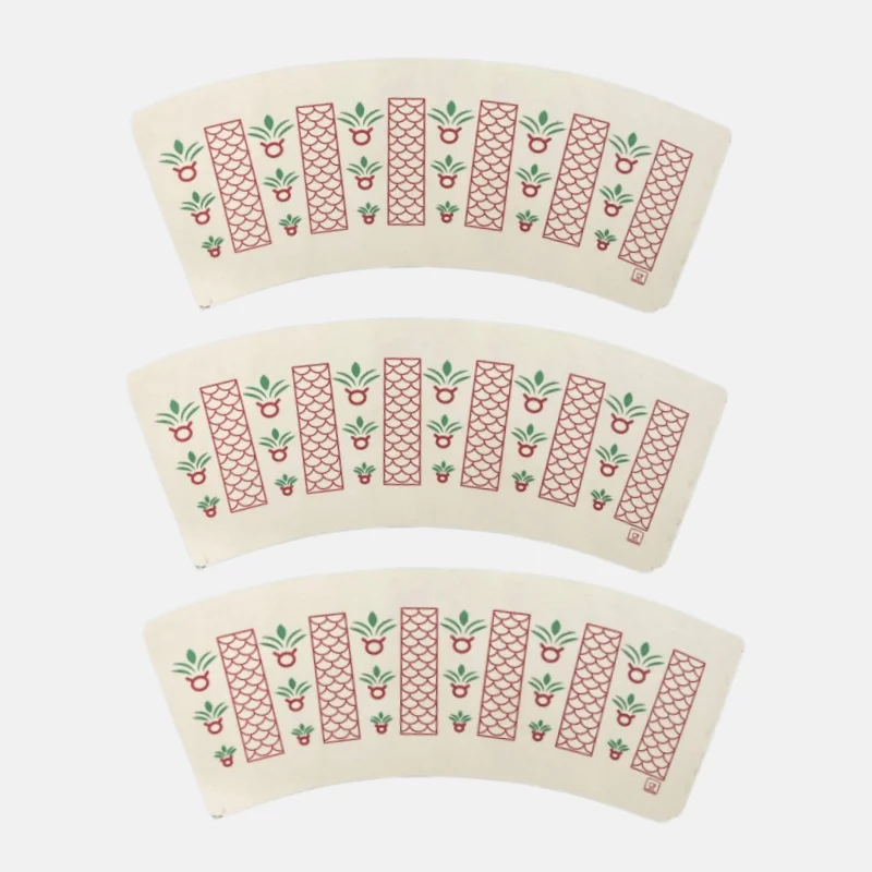 Hot Sale Raw Material Paper Cup Fans PE Coated Coffee Paper Cup Fan Popular in UAE