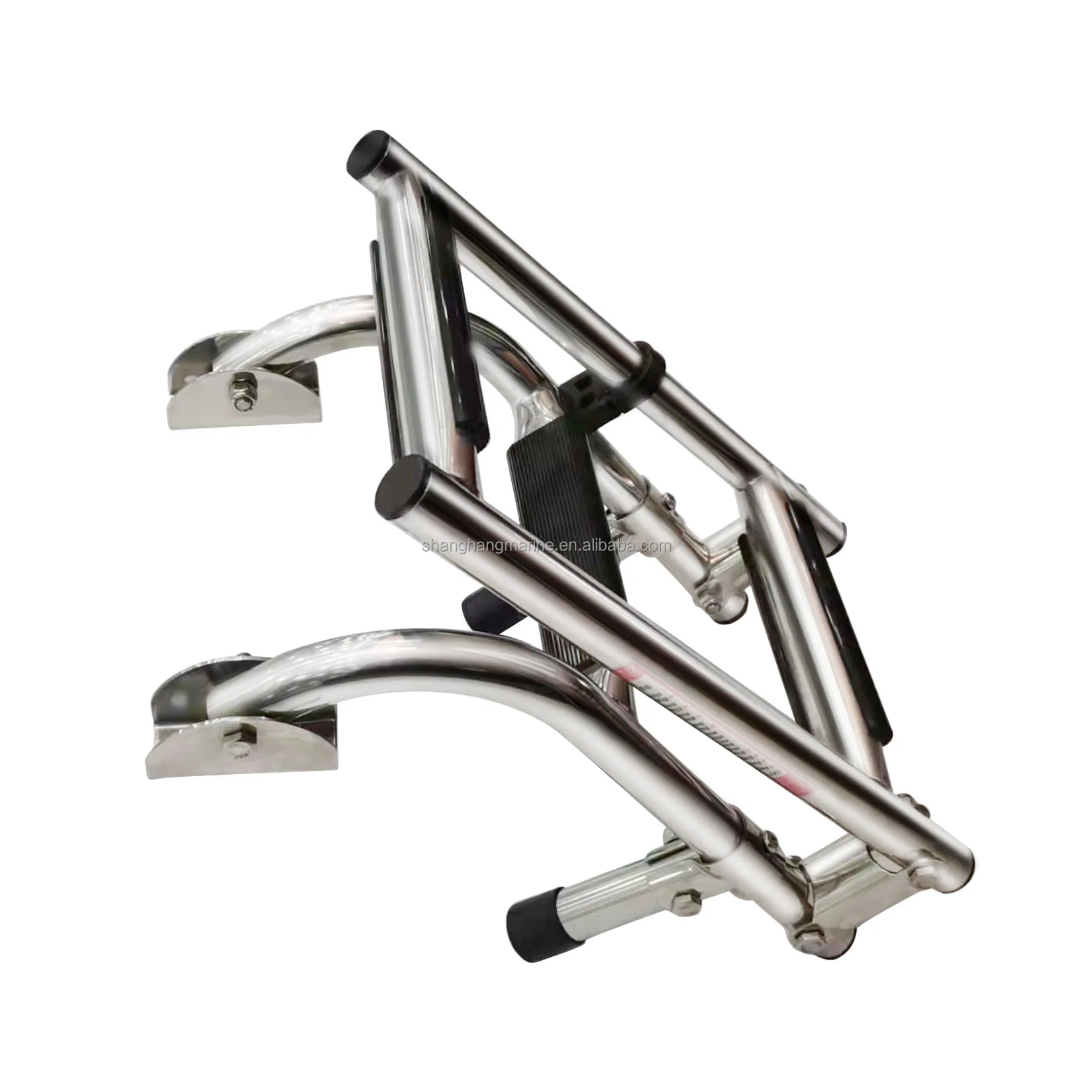 High Quality Stainless Steel Handrail Bracket 2+1 Marine Equipment Accessory Step Folding Boat Ladder