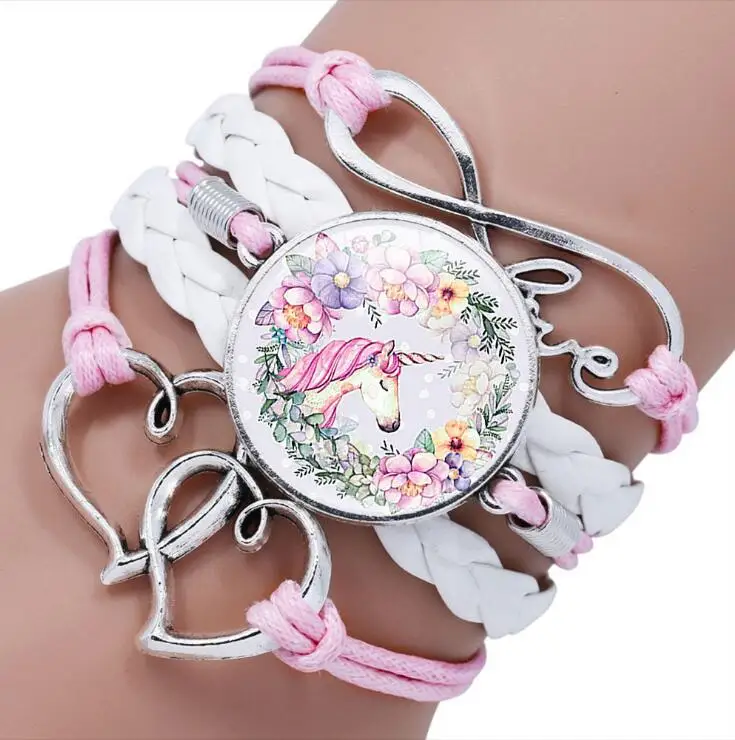 Cute Cartoon Character Woven Cartoon Figure Bracelet For Kids Girls Students Children