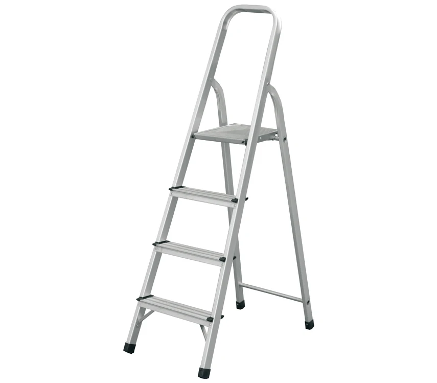 Aluminum easy store multiple folding step ladder