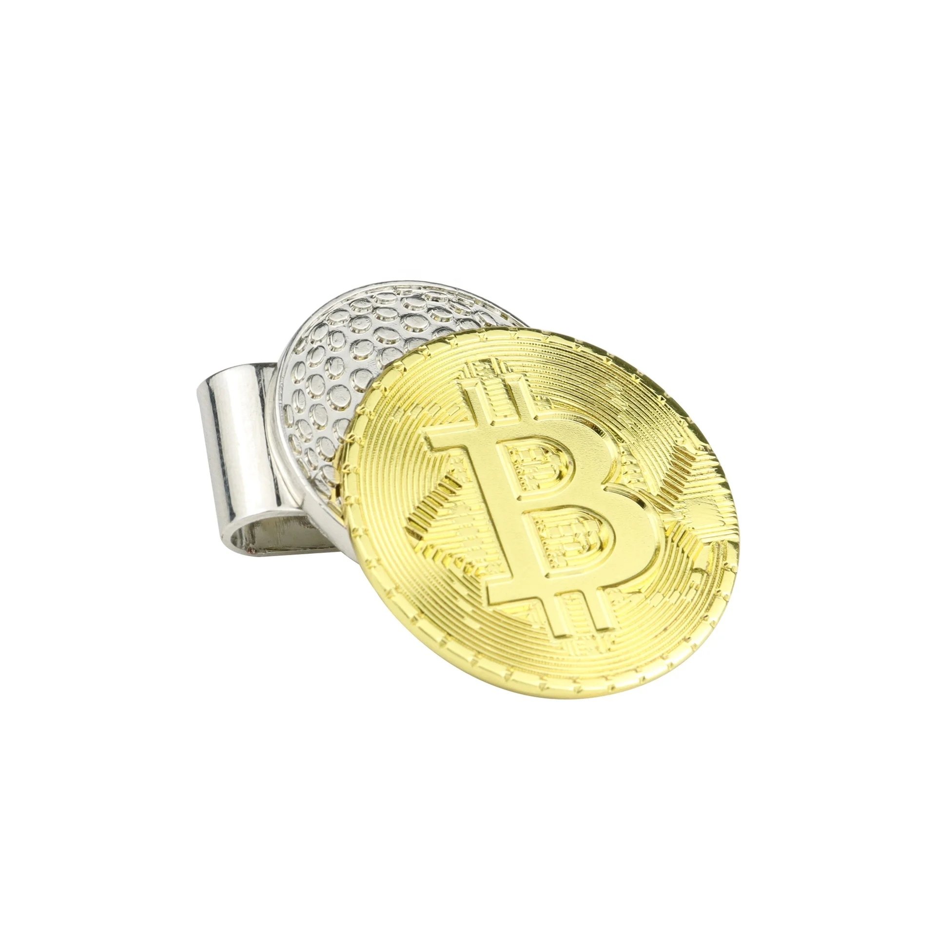 currency money golf ball marker with hat clip