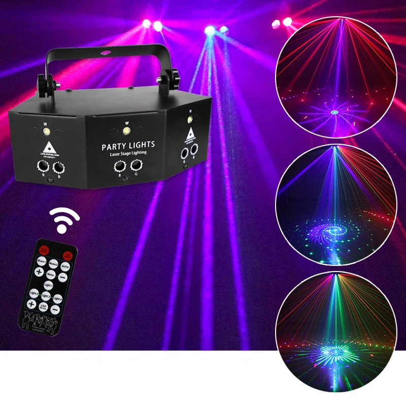 sky 3ds 2022 New Style 9 Eyes 15 Eyes Laser Strobe Light Stage Light LED Decorative Party Light Projector DJ