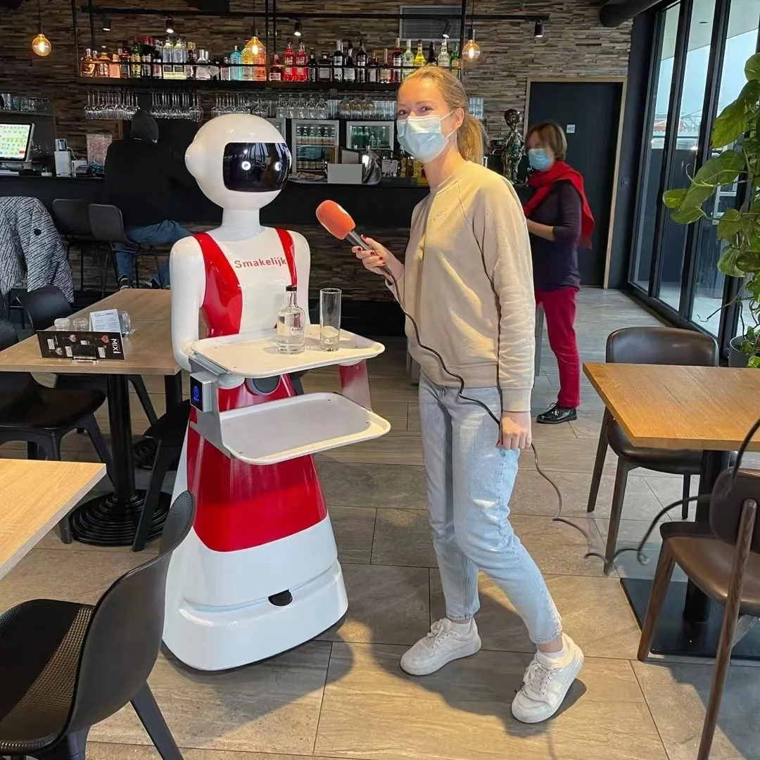 Top Selling Smart Delivery Robot / Robot Waiter For Restaurant / Robots Humanoids Smart Intelligent