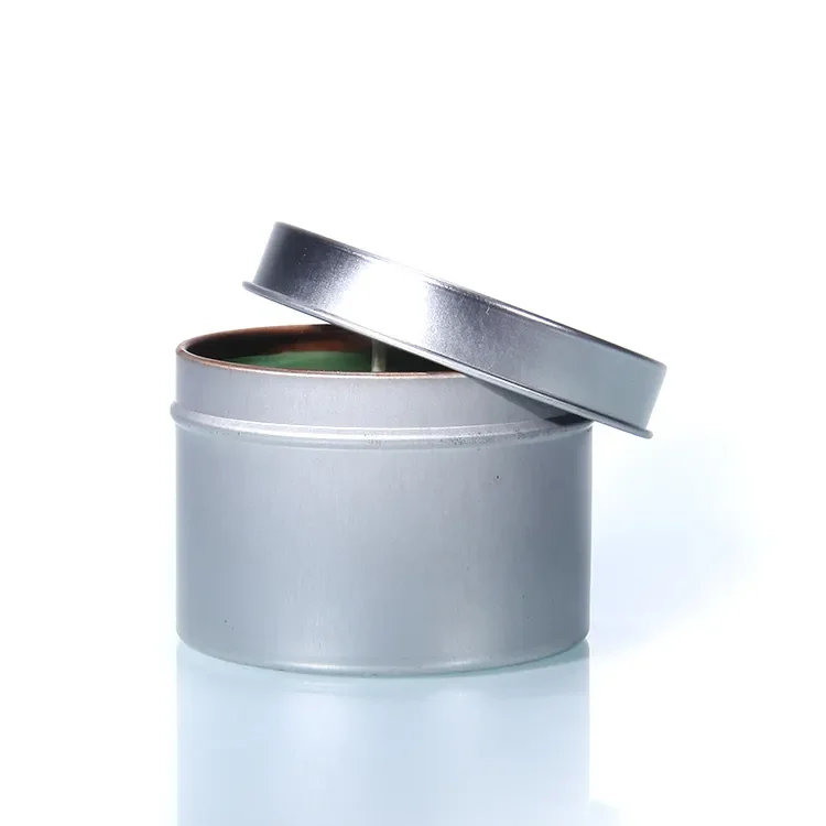 Wholesale 2oz 4oz 6oz 8oz Empty Round Rose Gold Matte White Black Seamless Metal Container/jar/can Candle Tins