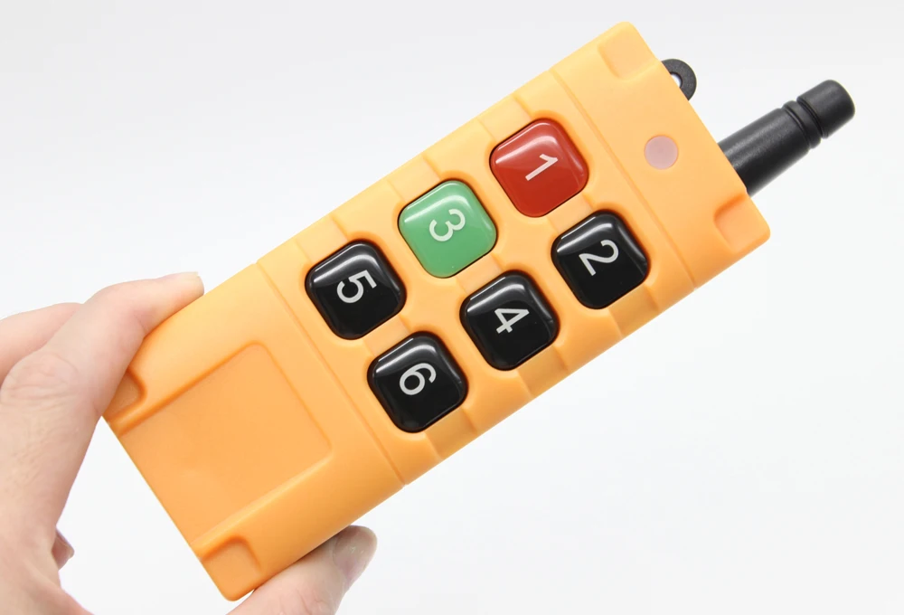 433mhz 315MHz RF 9V 6 keys Learning/ Fixed Code Vent Valve Drone  Grade Crane Vacuum Pump Industrial Wireless Remote  Control