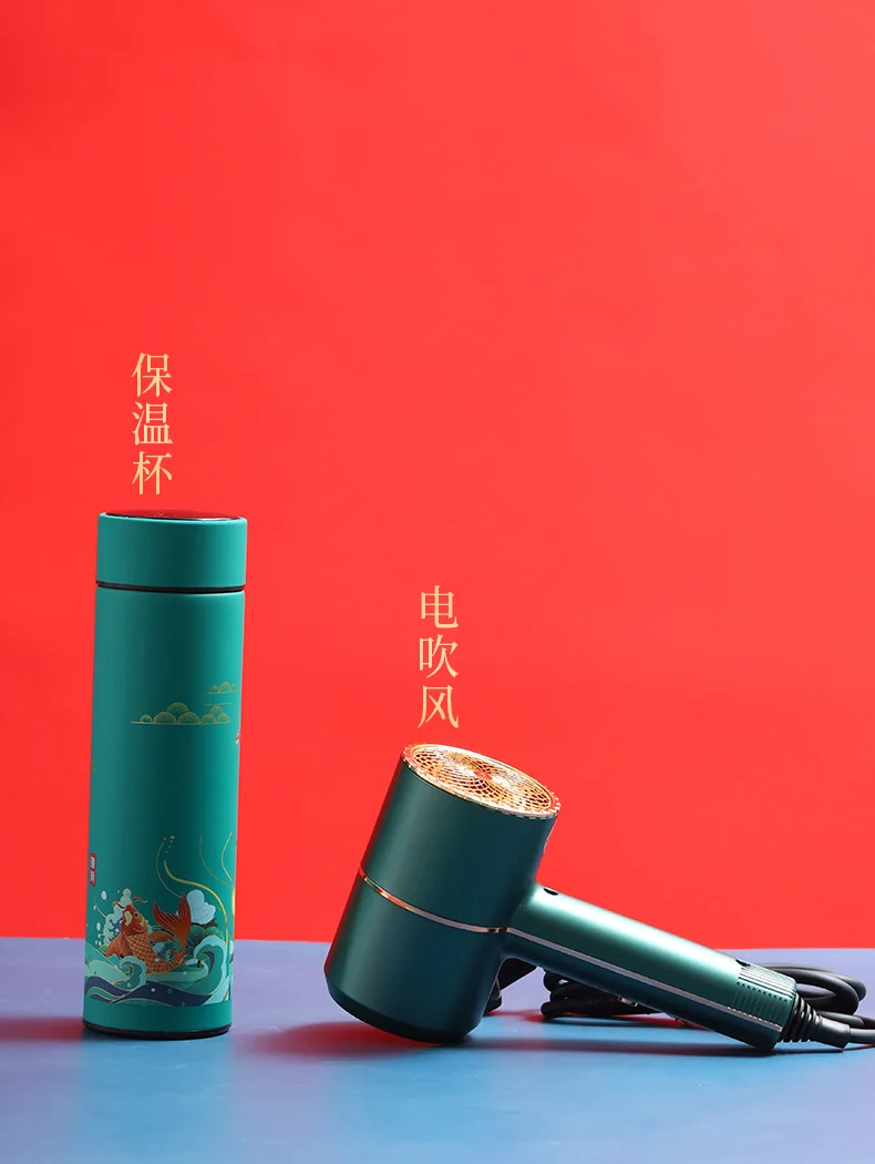 Practical business gifts enterprise publicity car insurance to send customers thermos set printed logo