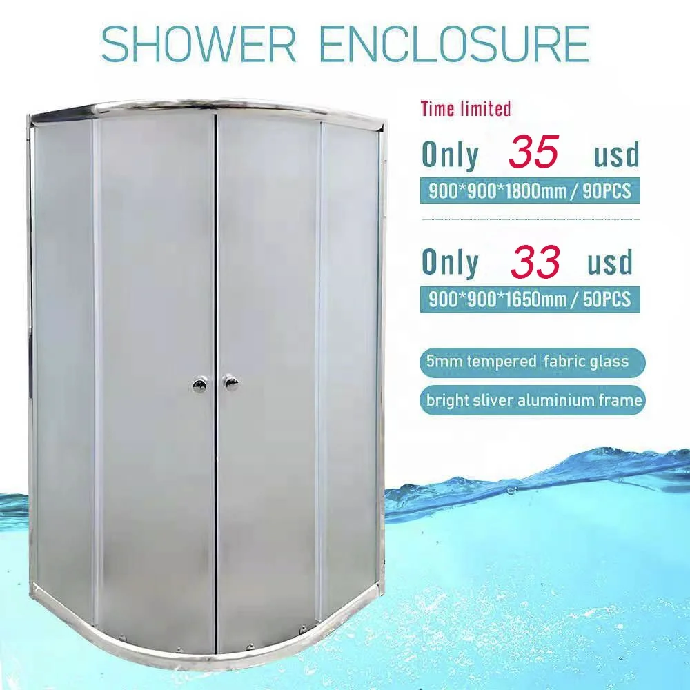 Wholesale 5mm Prefabricated Tempered Glass Whole Unit Cabin Design Shower Doors