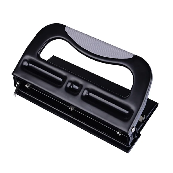 Eagle Office Supply Desktop Heavy Duty Punches Metal Gauge with Scale 3-hole Adjustable for 30 Sheets