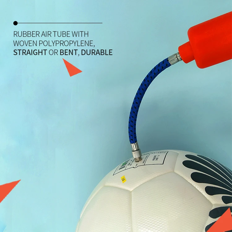 Портативный ручной насос для мячей, комплект для накачки мячей с иглой для футбола, баскетбола, футбола, волейбола, воды, поло, регби