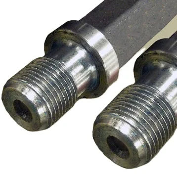 API 11b Sucker Rod 1-1/4 Inch Diameter Extended Pin 1-1/8 Inch Length 25 FT Metal 4332m