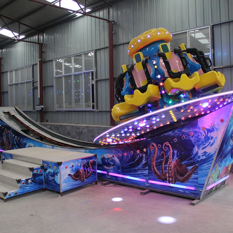 New Carnival Rides Amusement Park Games 8 Seats Octopus Ride For Kids