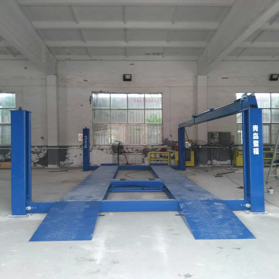 
China Aofu car lift platform hydraulic car jack lift with blue 