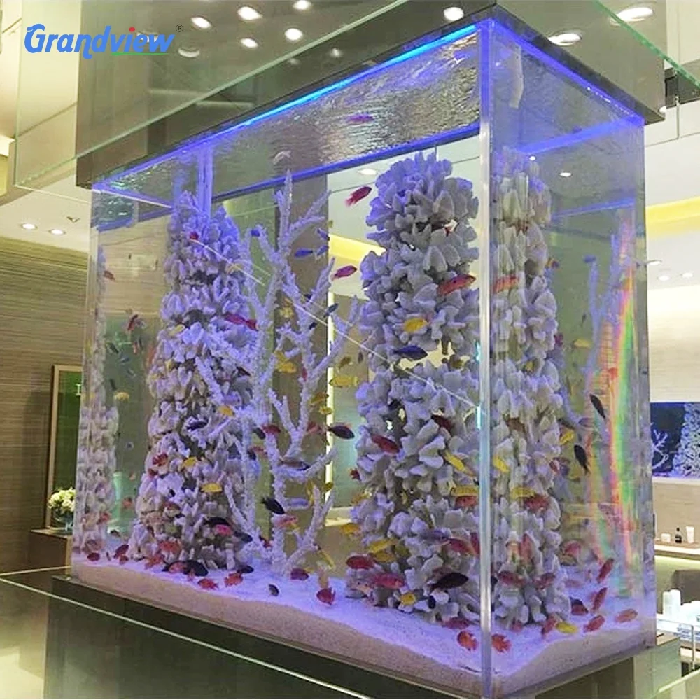 Hot-Selling High Quality Big Size Acrylic Fish Tanks for Home and Aquarium unsing