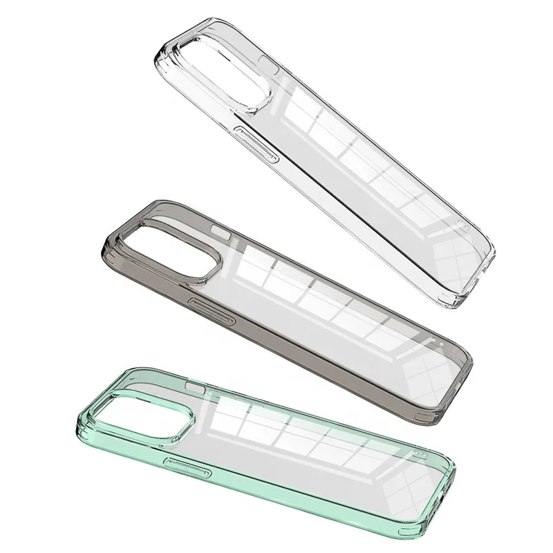 9H Tempered Glass Phone Case Cover Clear Glass Phone Back Cover For iPhone12/SE/14MAX Anti Yellowing Phone Case