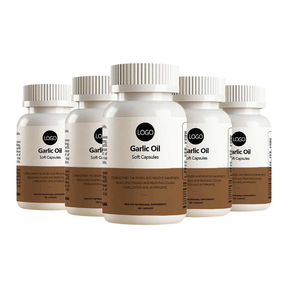 OEM Pure Natural Promote Phlegm Discharge Diuretics For Eliminating Dampness Strengthen The Spleen Garlic Oil Soft Capsules